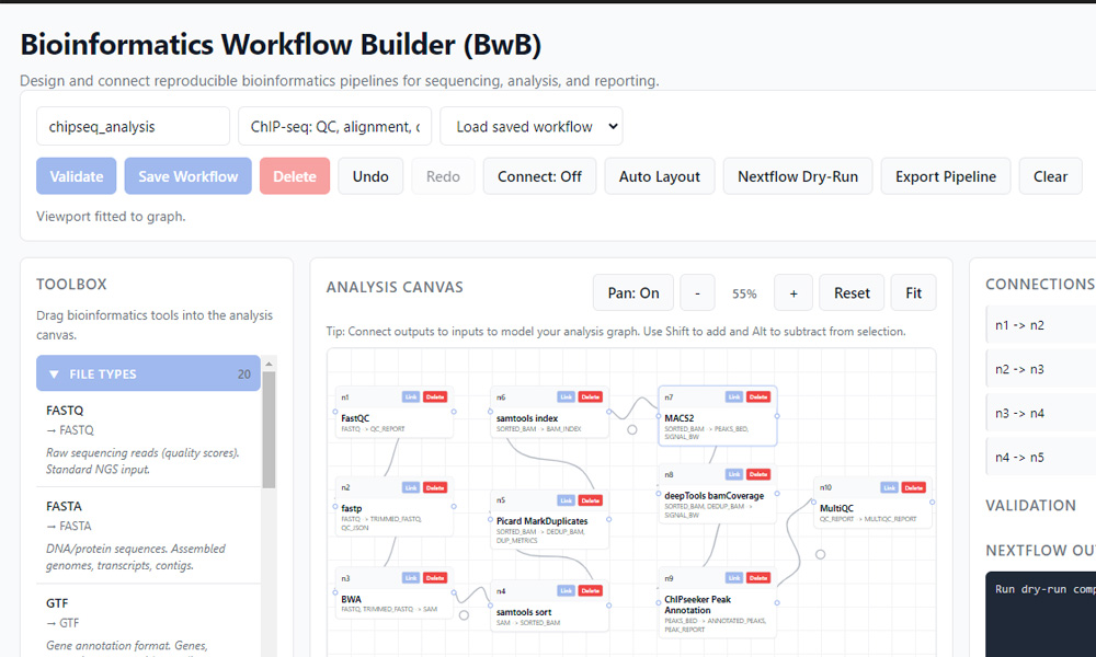 Bioinformatics Workflow Builder